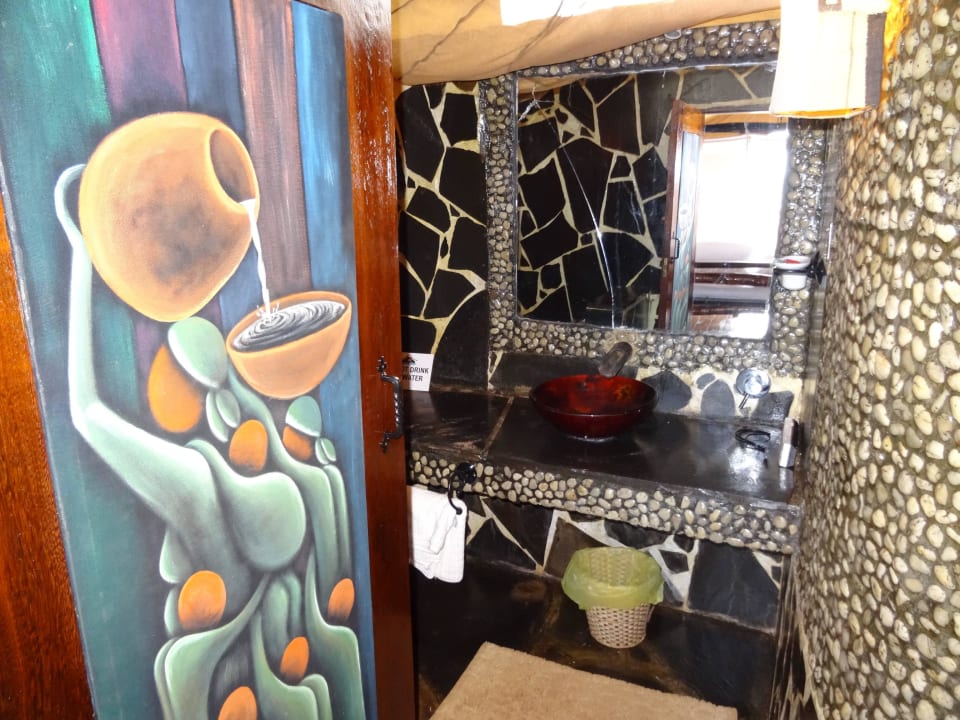 WC Bereich im Zelt Shimba Hills Green Safari Lodge