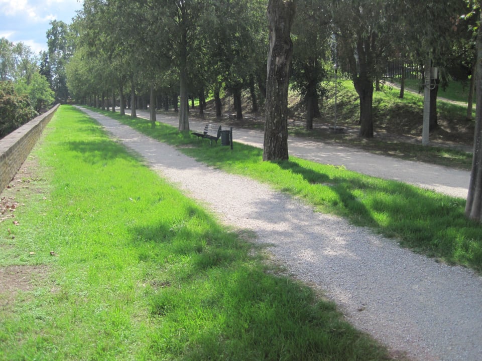 Area verde delle cinta murarie di fronte al B&B B&B Alle Giostre