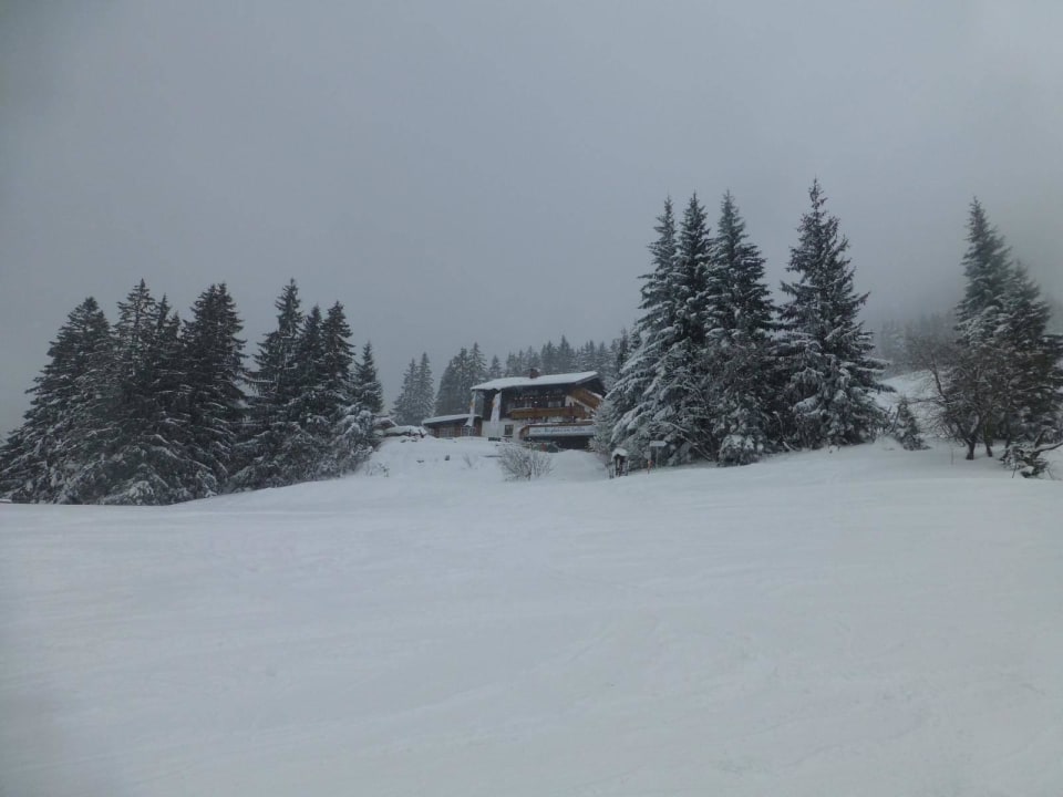 Blick von der Söllereckbahn Berghaus am Söller
