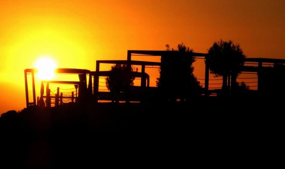 Sunset from our roof terrace Salobre Hotel Resort & Serenity