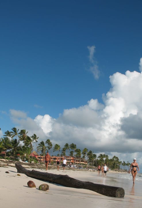 Nach dem Frühstück. Strandspaziergang Punta Cana Princess All Suites Resort & Spa