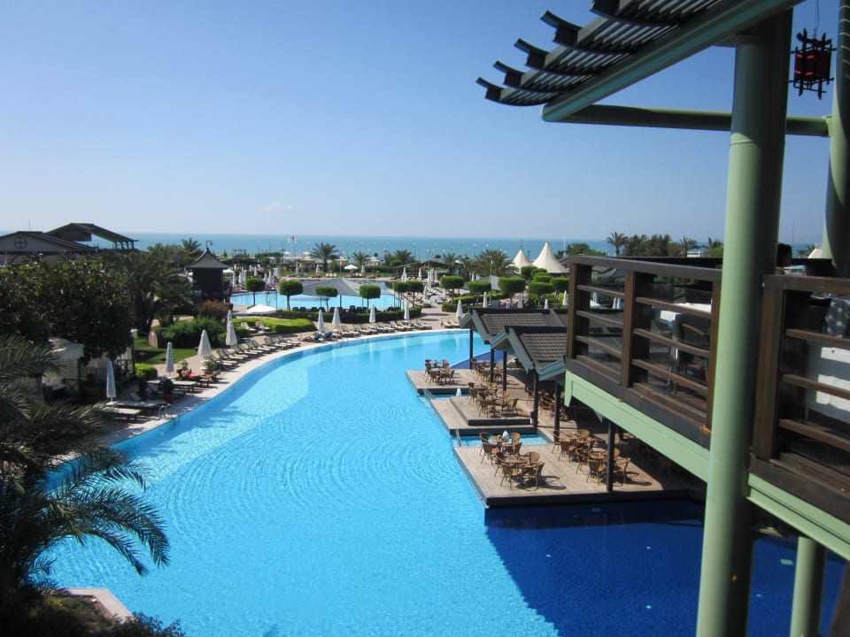 Ausblick vom Hauptrestaurant Limak Lara Deluxe Hotel & Resort
