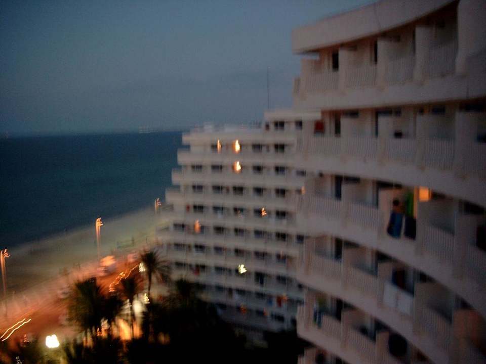 Ausblick vom Balkon Hotel El Hana Beach
