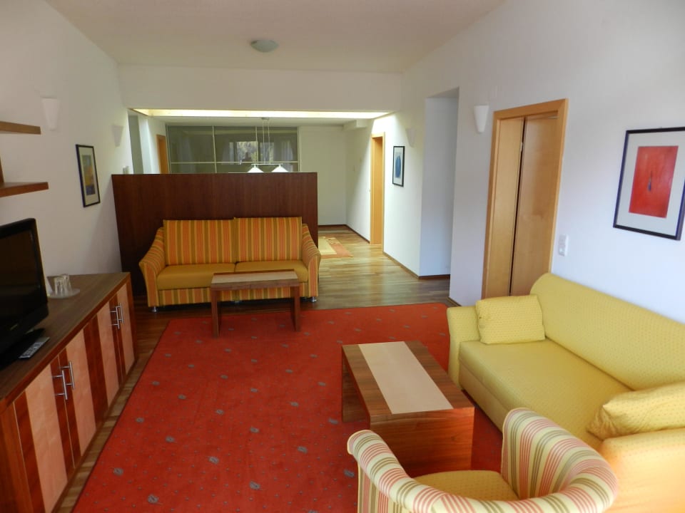 Wohnbereich Suite Gehrenspitze Hotel Birkenhöhe