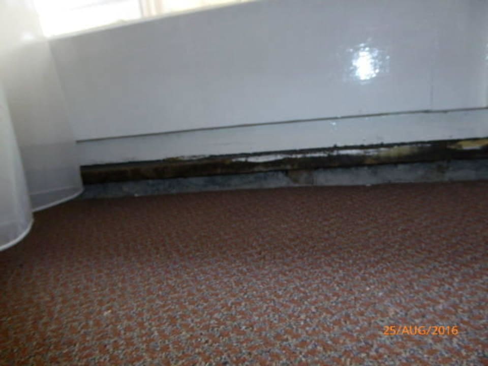 Schimmel bei der Balkontüre Vila Antonina