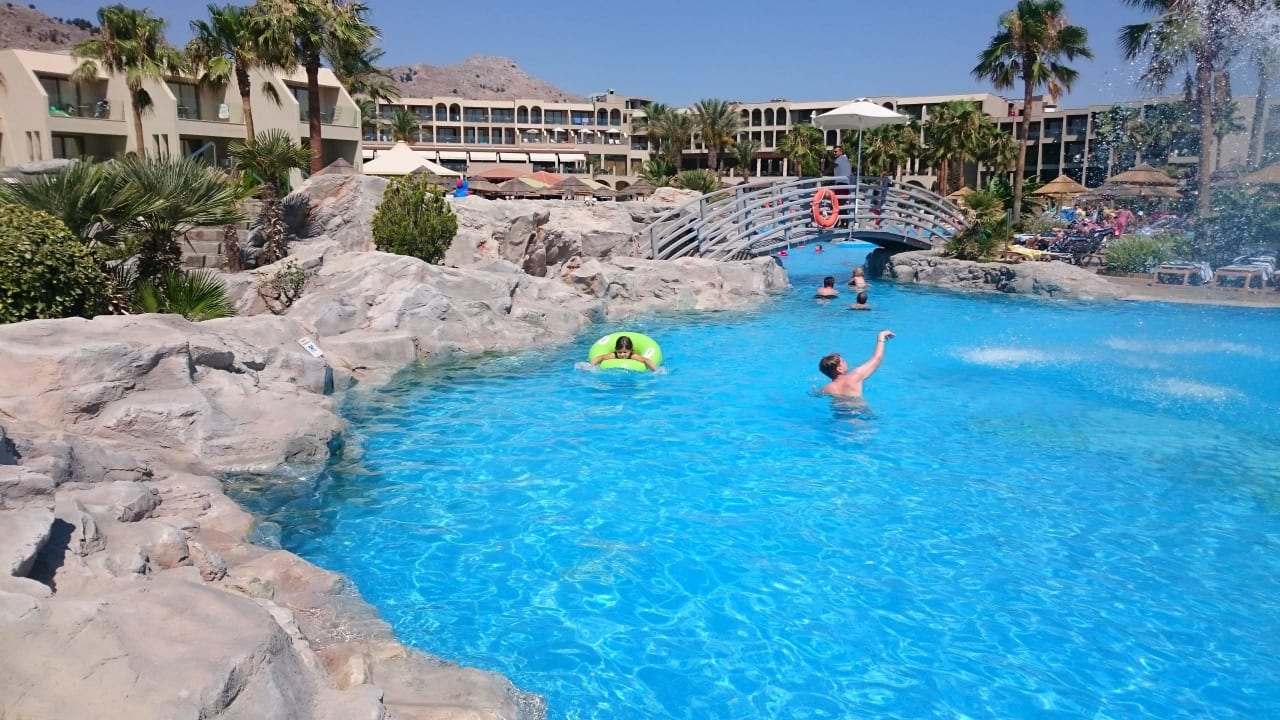 Ein kleiner Teil des riesenen Pools Atlantica Aegean Blue