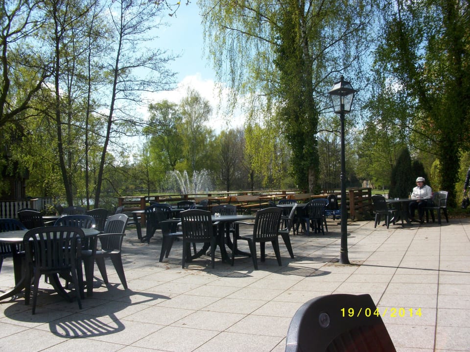 Terrasse an der Reception Eurostrand Resort Lüneburger Heide
