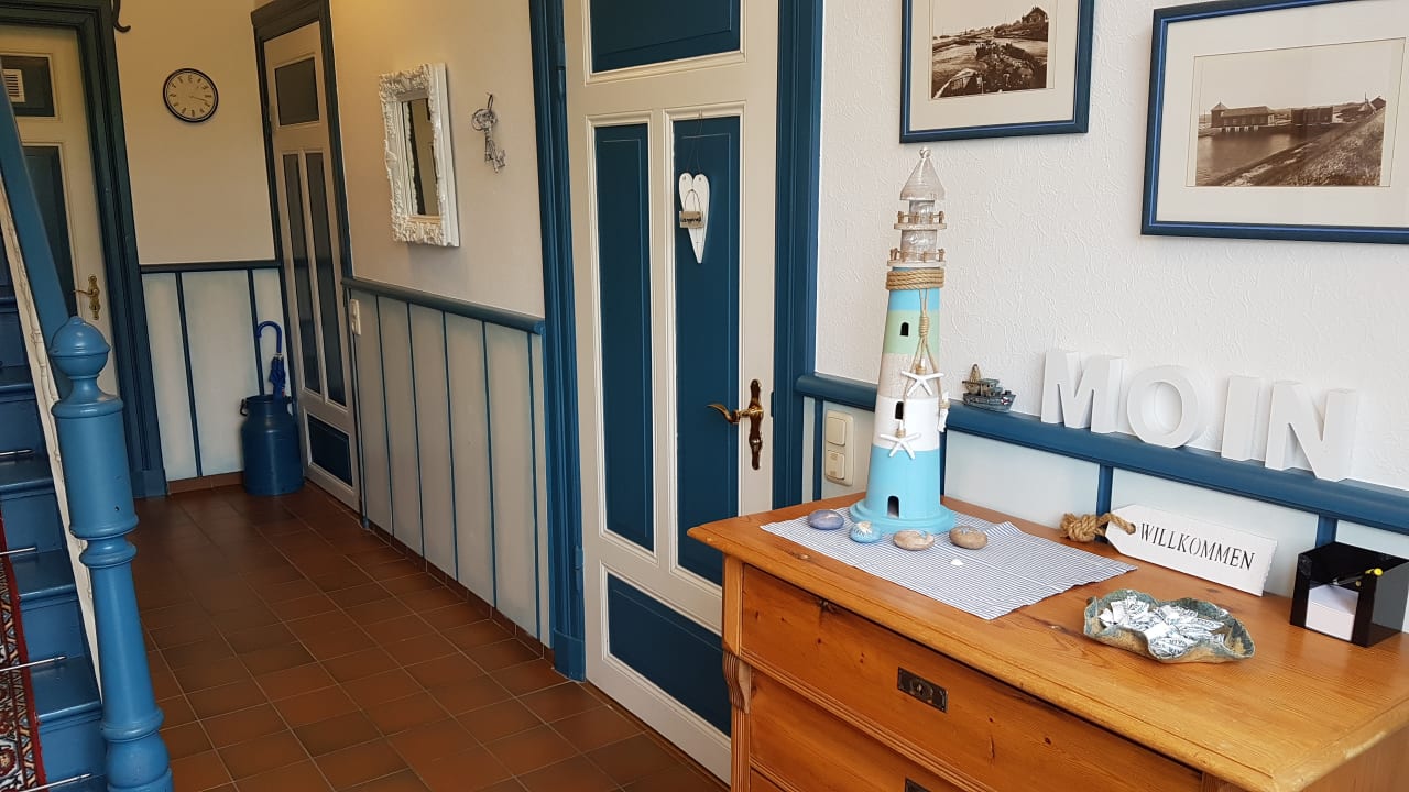 Zimmer Ferienhaus Hemenswarft direkt an der Nordsee mit Meerblick