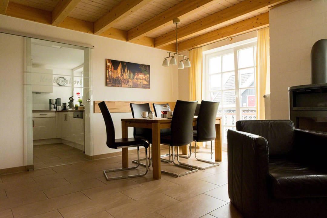 Essbereich Ferienwohnung Krabbenkorb Greetsiel