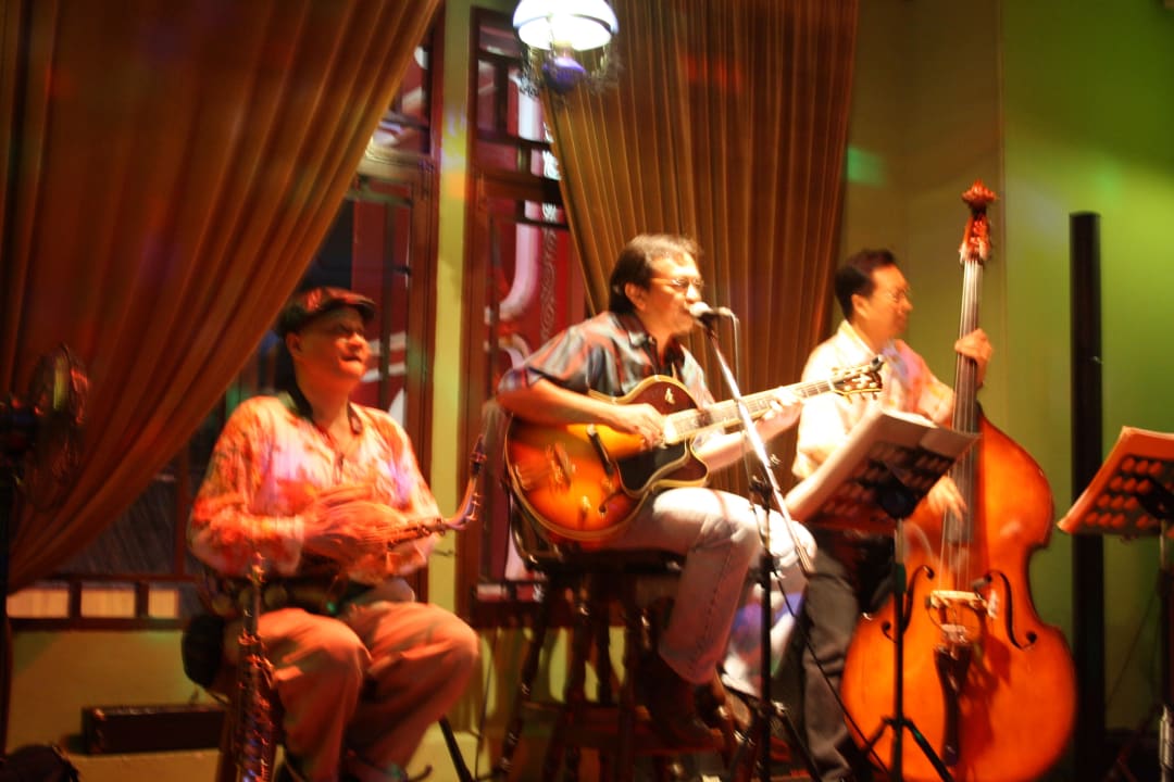 Jazzband in der Bar "Cotton" Shanghai Mansion Bangkok