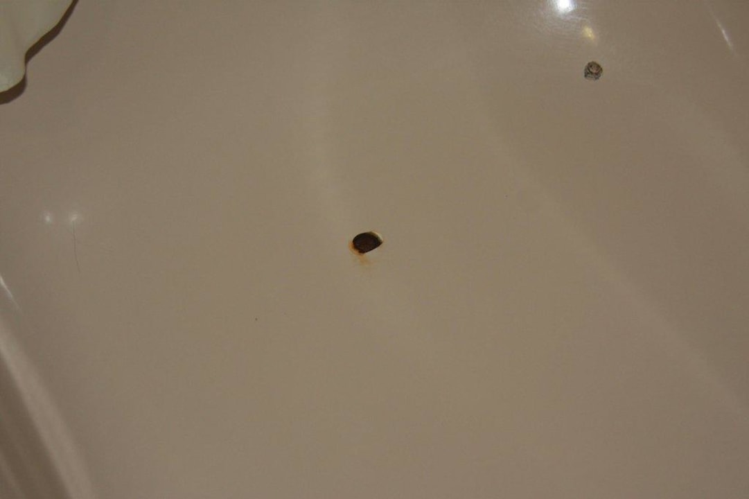 Rostflecken in der Badewanne Hotel Caserio