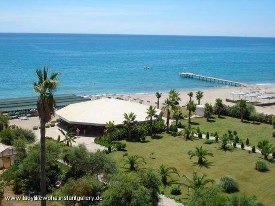 Ausblick auf das wunderschöne Meer Club Turtas Beach Hotel