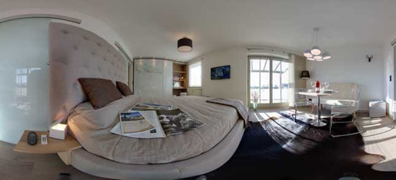 Wohn-Schlafraum-Pnaorama Ferienappartement go-landsberg 2