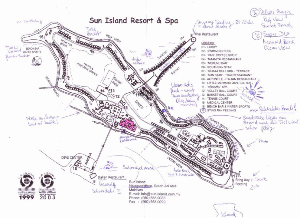 Sun island resort схема острова