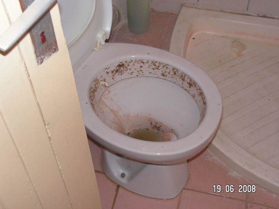 Toaleta w dniu przyjazdu Hotel Kleopatra Alis