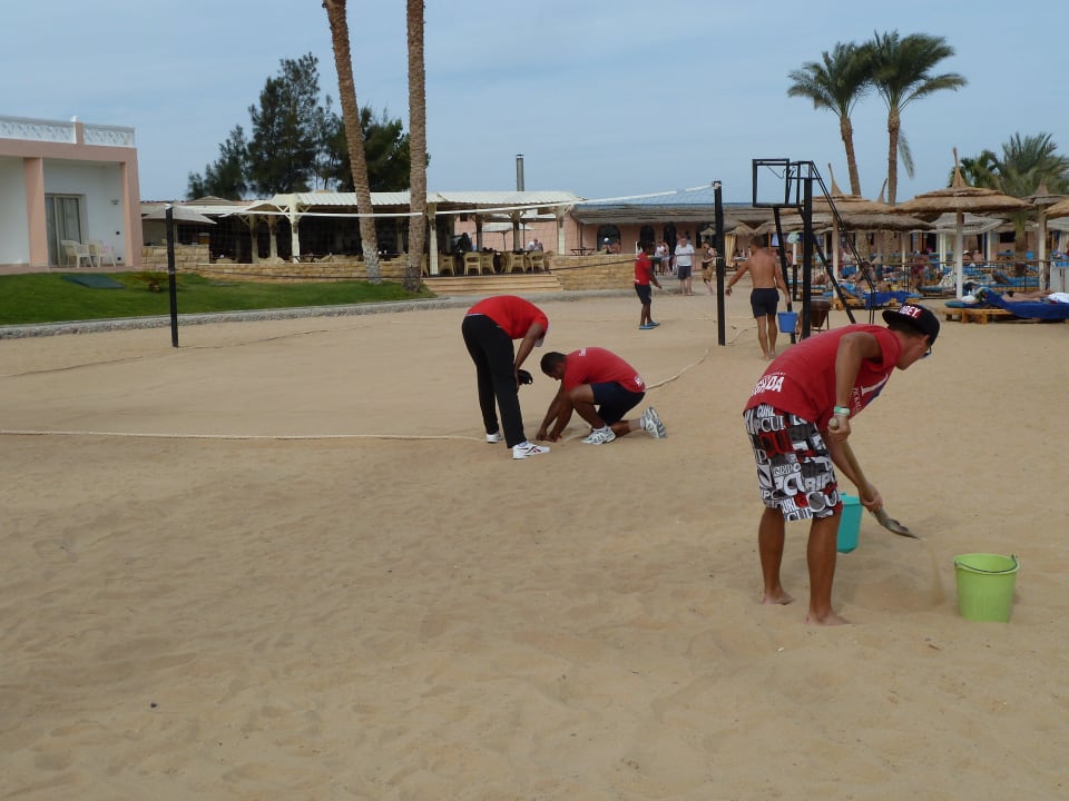 Animations Team bei der Arbeit Beach Albatros Resort