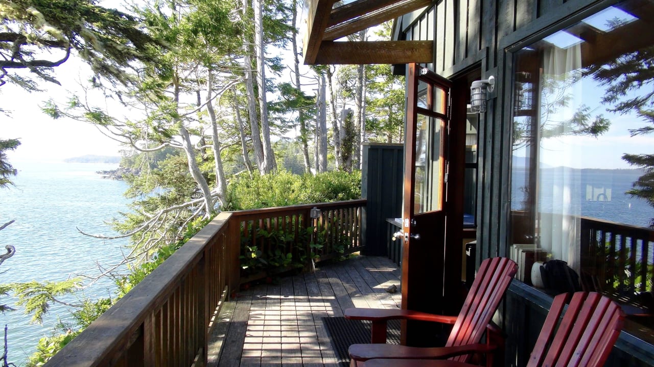 Balkon mit Blick auf's Meer Hotel Middle Beach Lodge