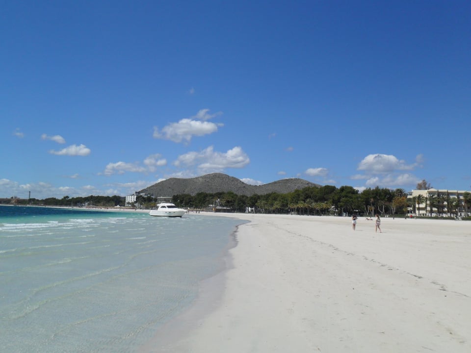 Nur durch die Straße & schon auf einem Megastrand. Alcudia Garden Aparthotel