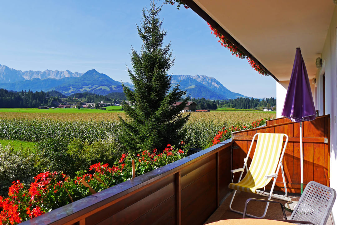 Blick vom Balkon Gästehaus Weihrer