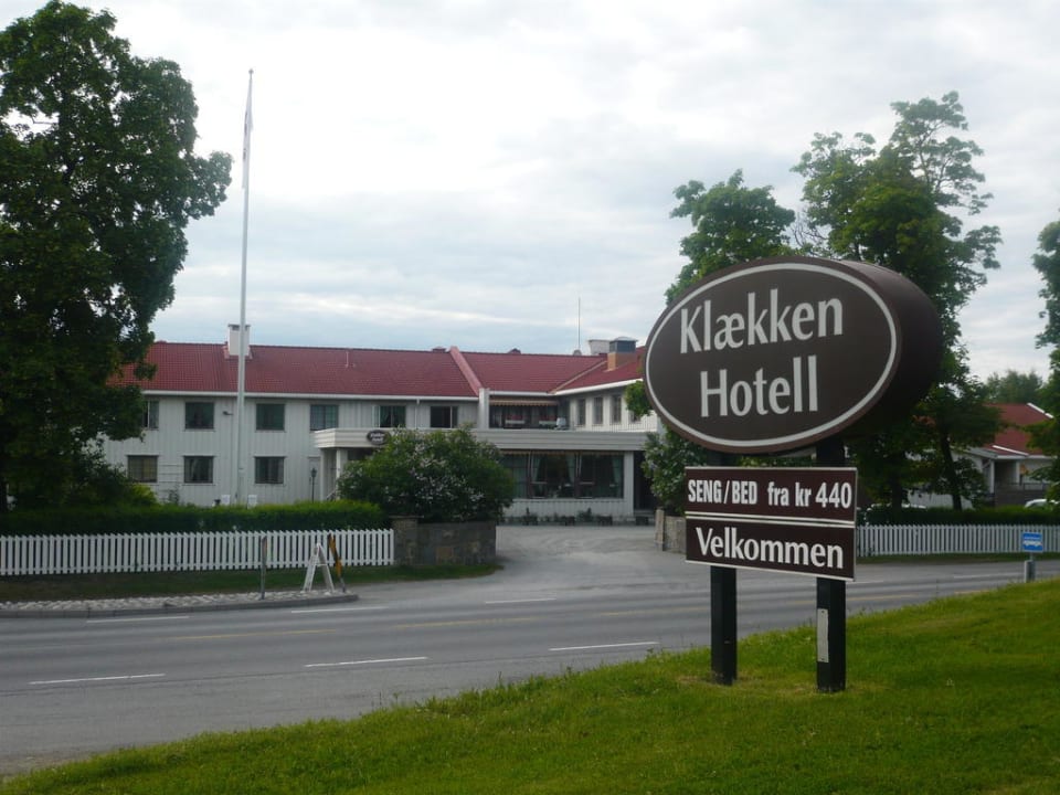 Einfahrt Klækken Hotell