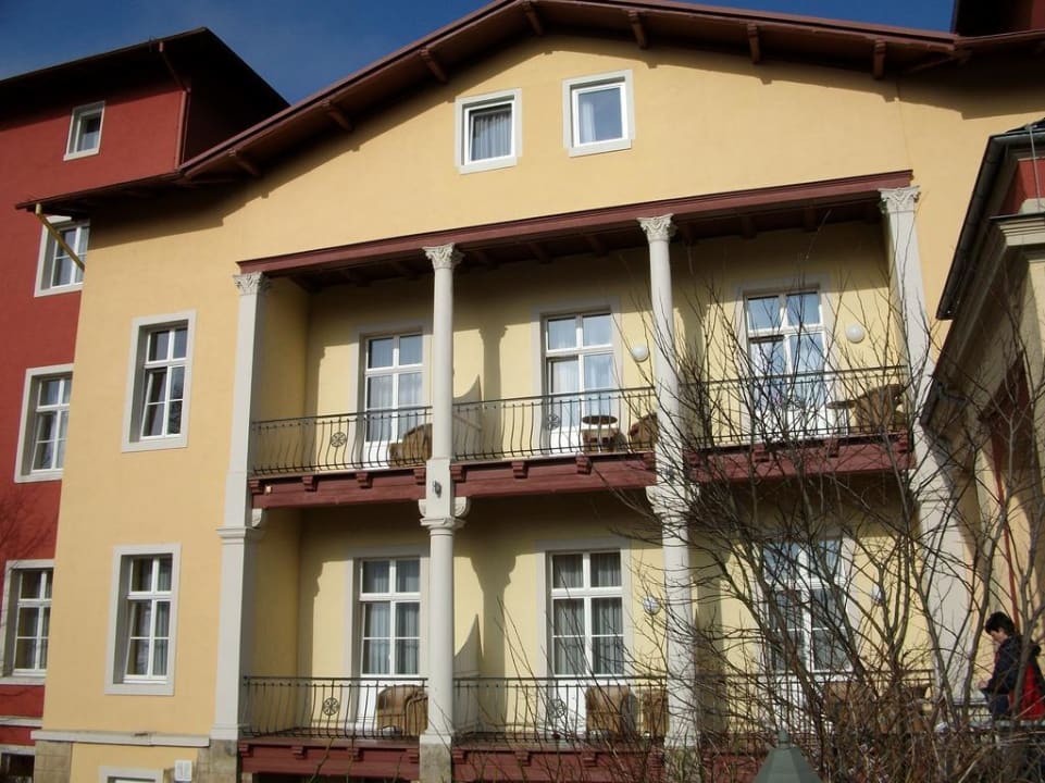 Von diesen Balkons schaut man gen Tschechien Parkhotel Bad Schandau