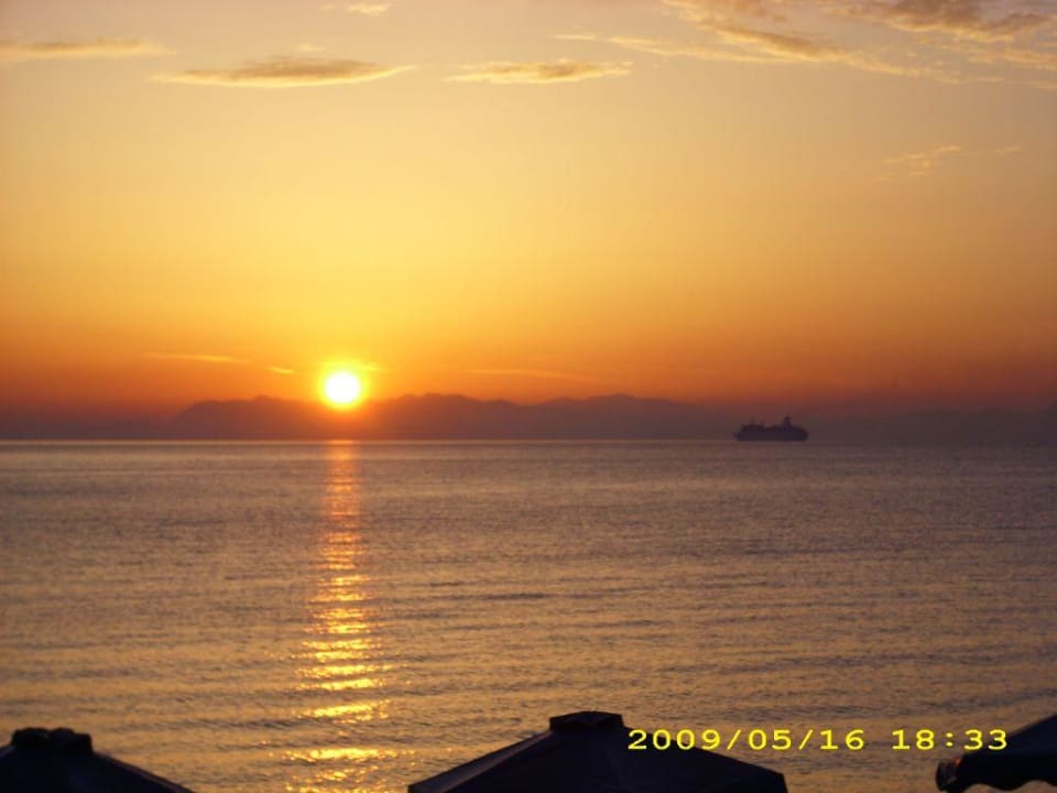 Sonnenuntergang Ibiscus Hotel Rhodos