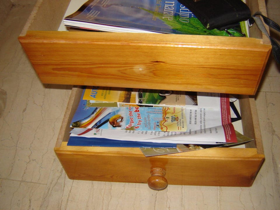 Drawers missing handles Theodosis Apartments