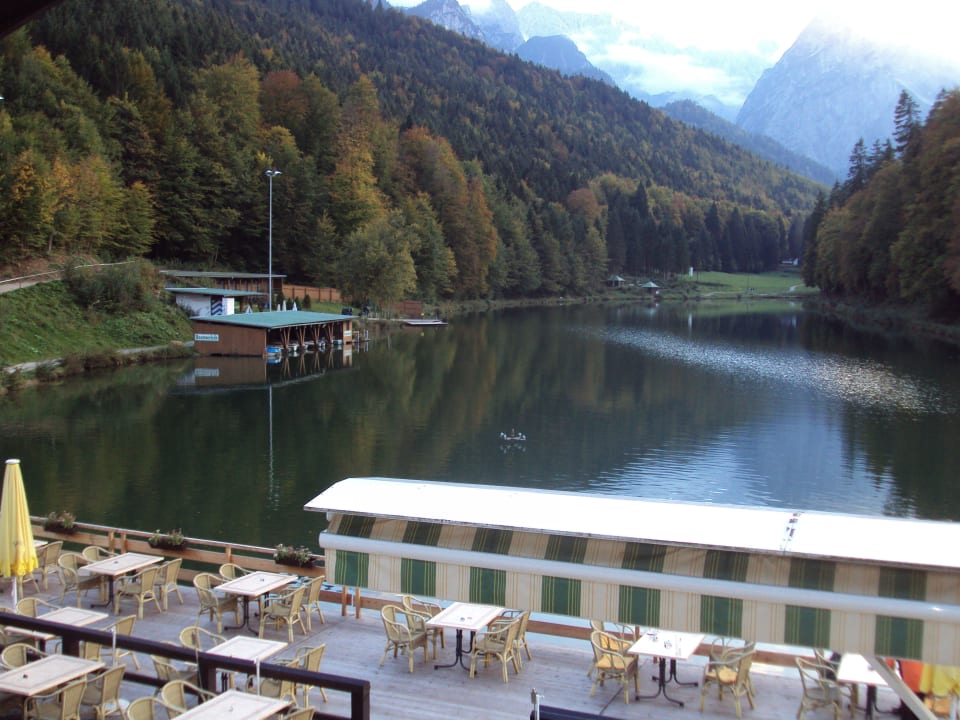 Aussicht vom Balkon Riessersee Hotel