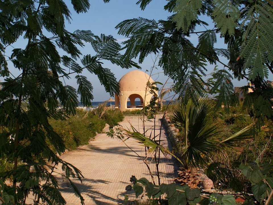 Blick vom Bungalow zum Strand Sea Hug Resort