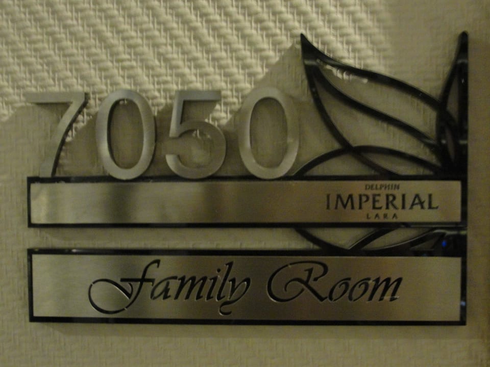 Zimmerschild Hotel Delphin Imperial