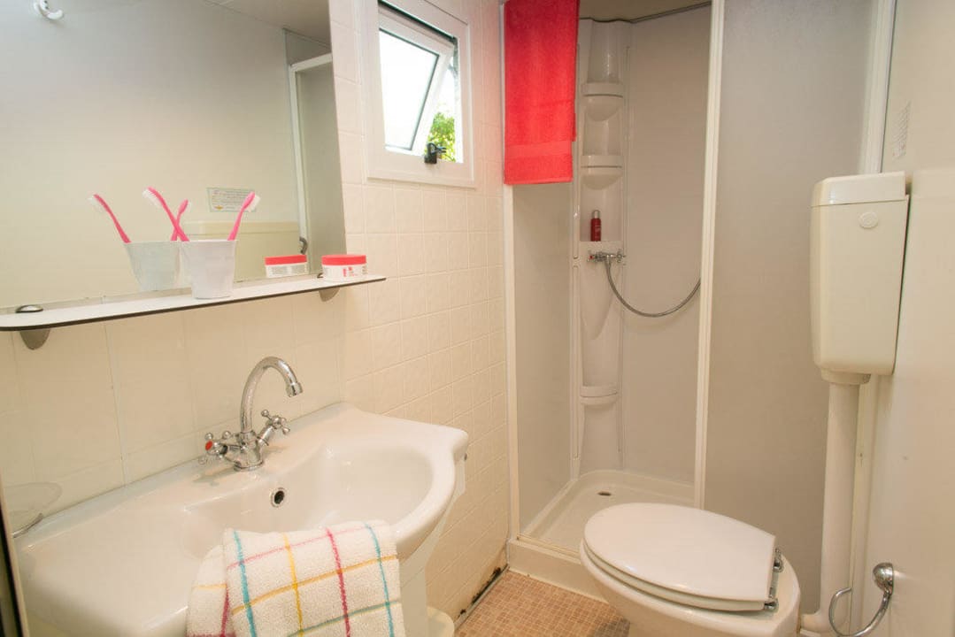 Selectcamp Mobilheim Deluxe Badezimmer Camping Laguna Village