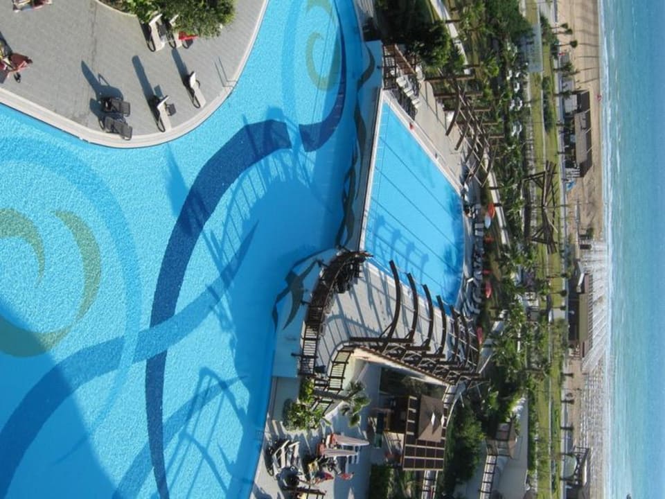 Direkter Blick aus dem Meerblick-Zimmer Aydinbey Kings Palace & Spa