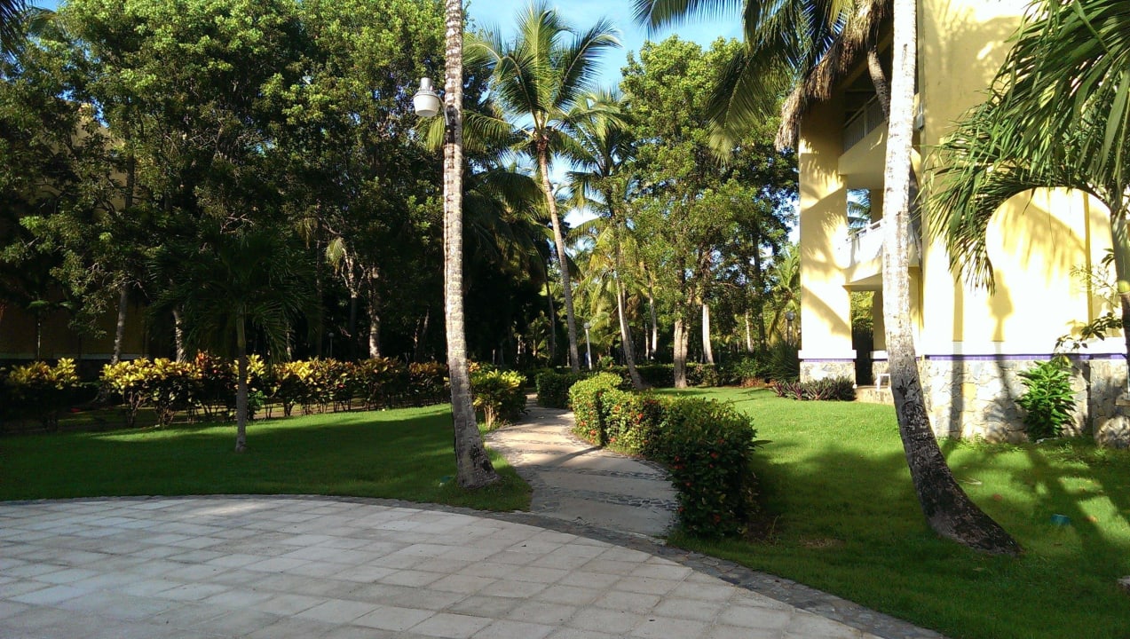 Auf dem Weg zu ein paar Zimmer Wyndham Alltra Samana