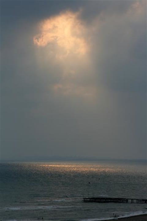 Die letzten Sonnenstrahlen auf das Meer Voyage Belek Golf & Spa