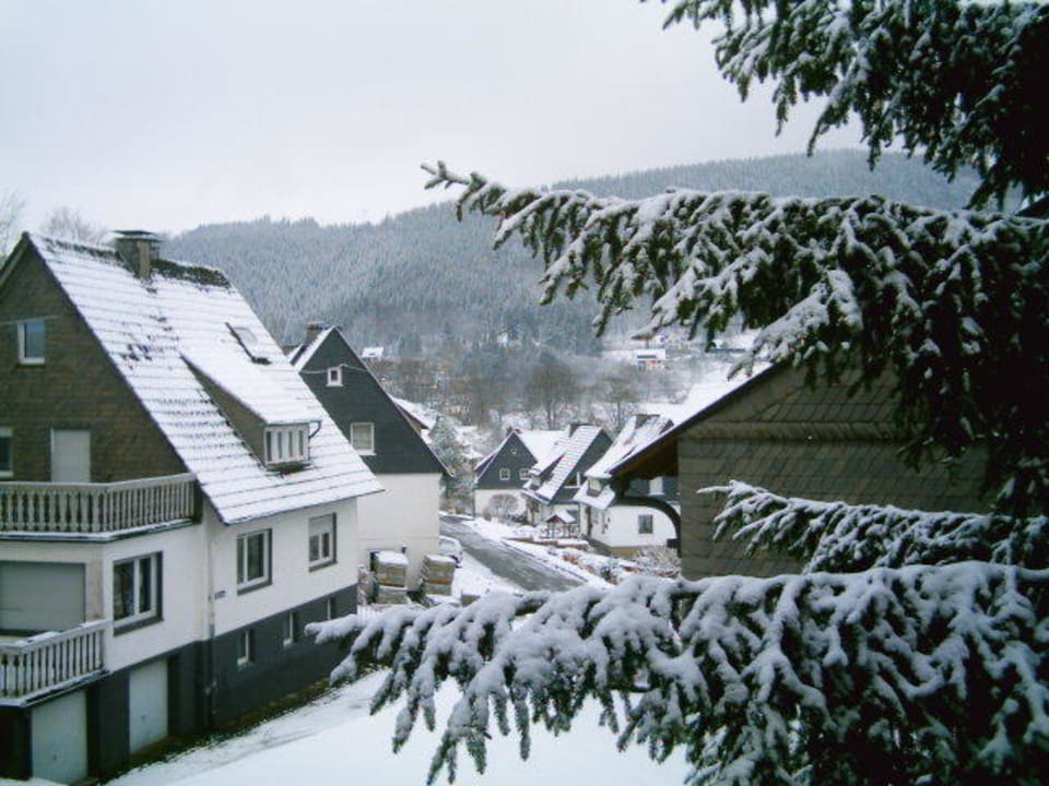 Zimmerausblick Pension Haus Seidenweber