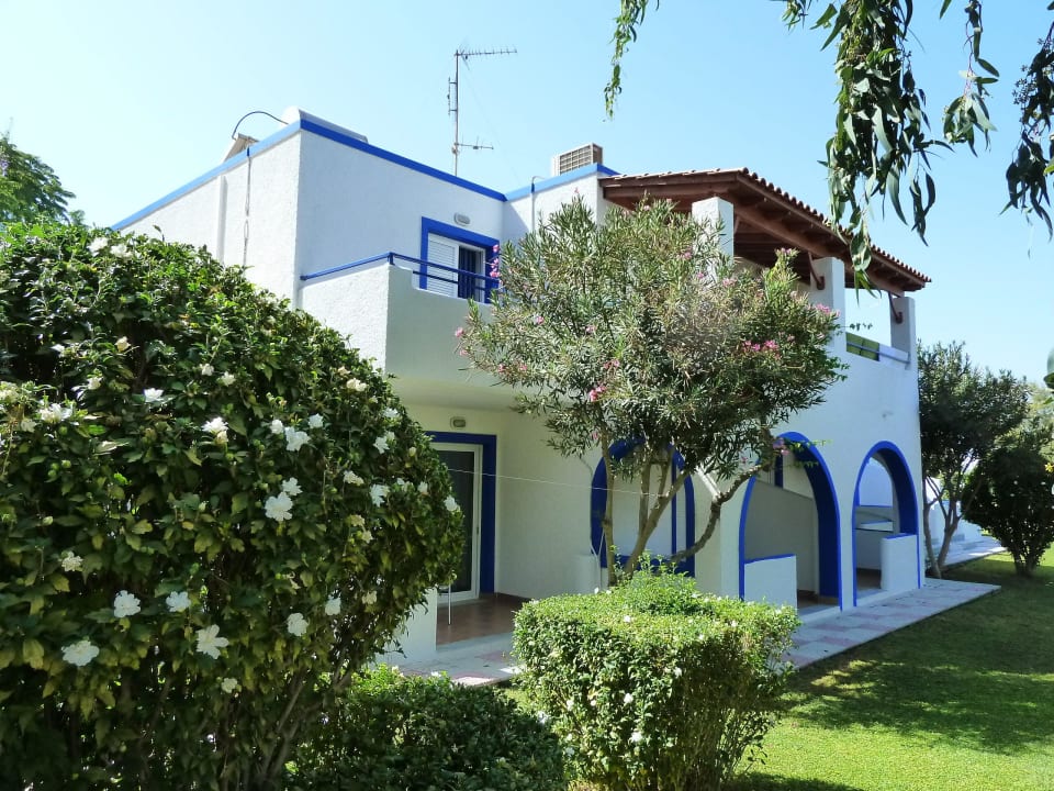 Links oben unser Balkon Hotel Tigaki's Star
