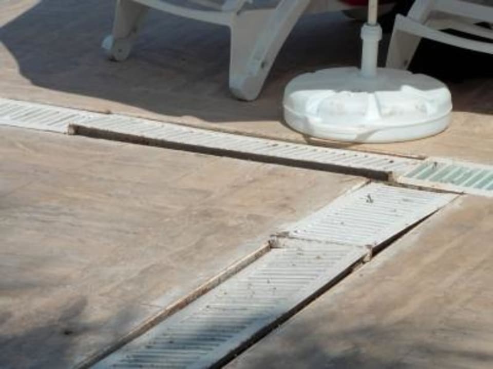 Ablaufgitter am Pool  Club Marco Polo