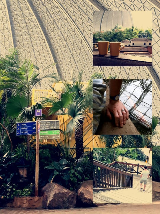 Eine Collage vom Tropical Island Tropical Islands Resort