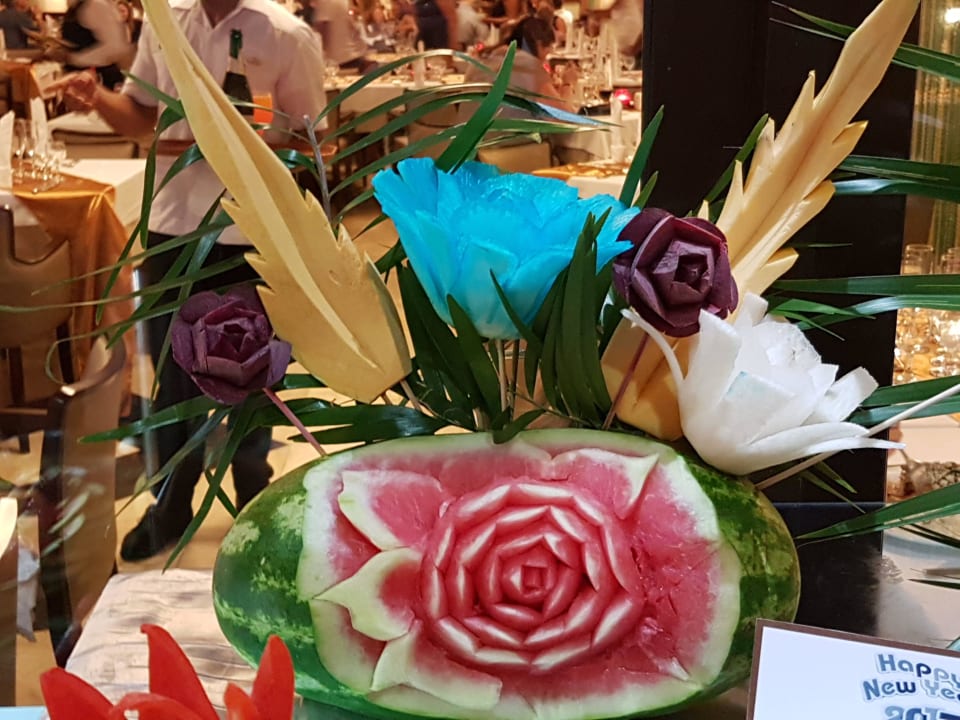 Tolle Deko aus Melonen Grand Palladium Select Bávaro Resort & Spa