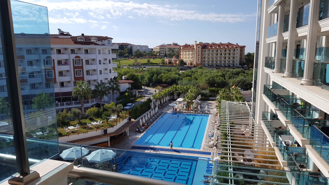 Blick vom Balkon Castival Hotel