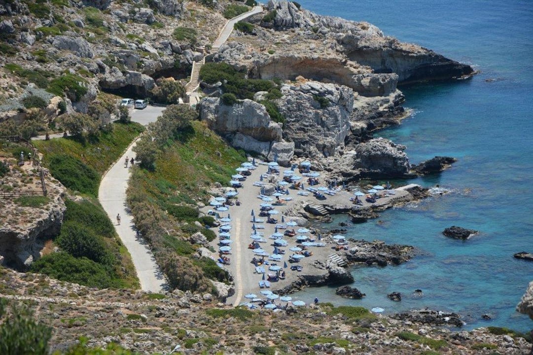 Hotel von oben... Hotel Kalithea Horizon Royal