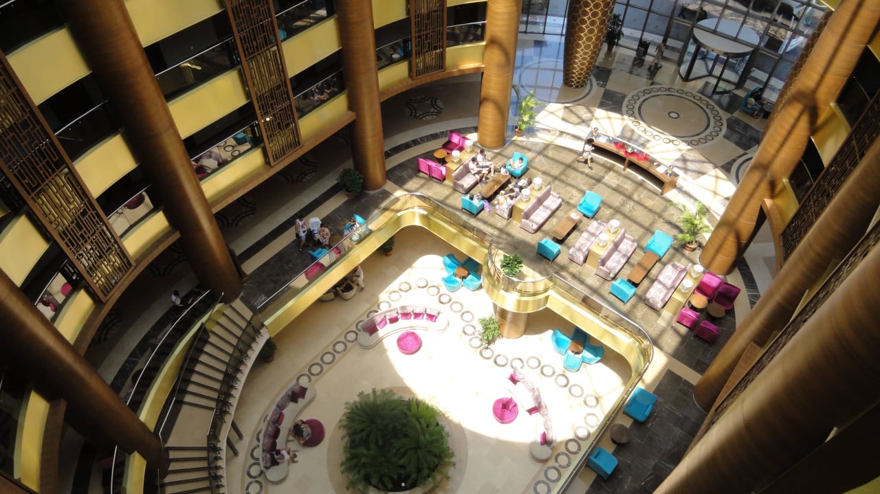 Lobby von oben Sunmelia Beach Resort