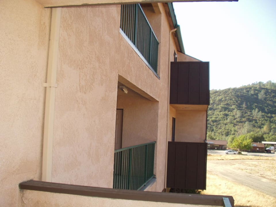 Blick vom Balkon Motel Miners Inn