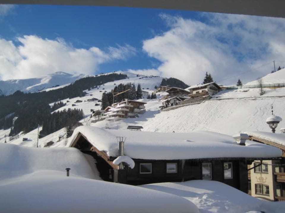 Blick aus dem Zimmer Hotel Alpenjuwel Jäger