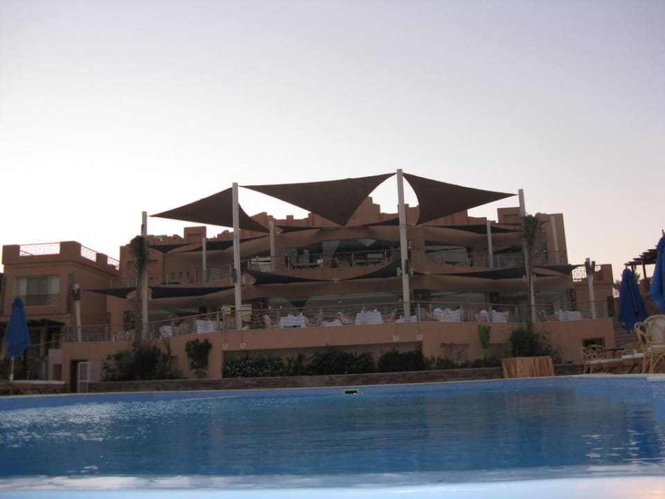 Restaurant -Terrasse vom Pool aus gesehen Shams Prestige Abu Soma-Adults Only