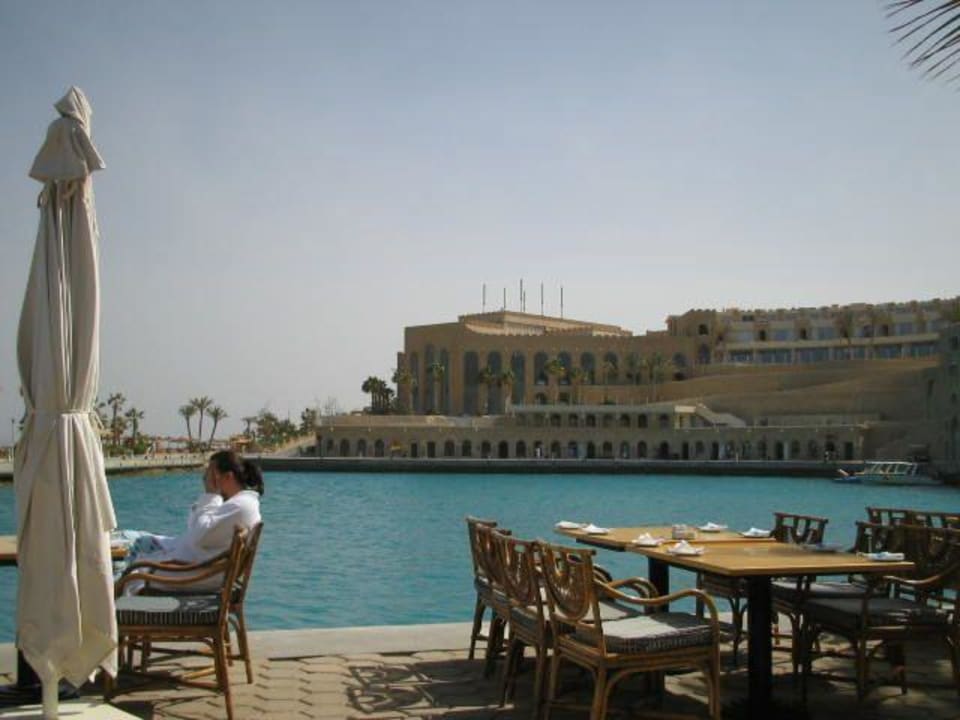 Ausblick vom Harbor Inn Restaurant am Mittag Pickalbatros Citadel Resort