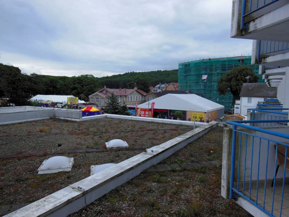 Blick vom Balkon erste Etage Vienna House by Wyndham Amber Baltic Miedzyzdroje