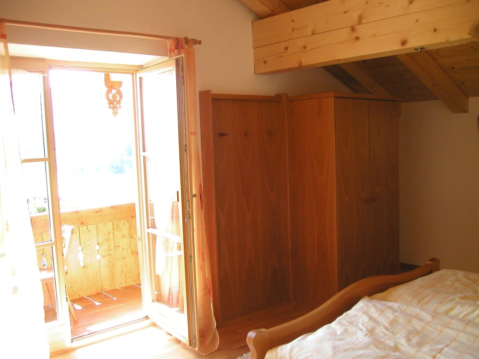 Ferienwohnung "Hochgern" Schlafzimmer mit Balkon Ferienwohnung Hoderhof