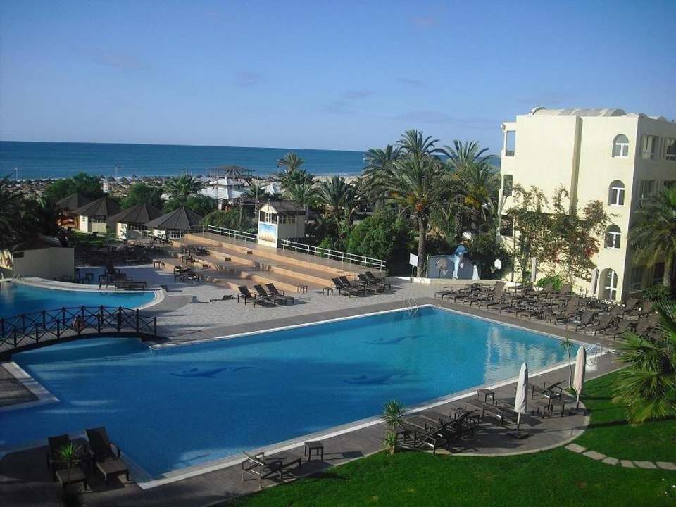 Ausblick aus unserem Zimmer Hotel Paradis Palace