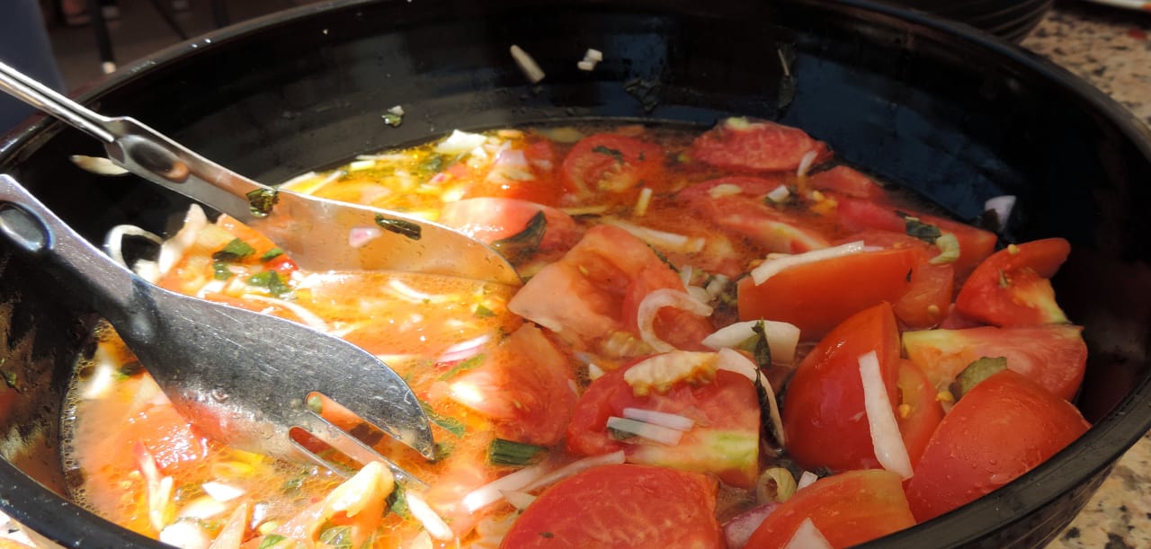Salat bei der Grillaktion Aldiana Club Andalusien